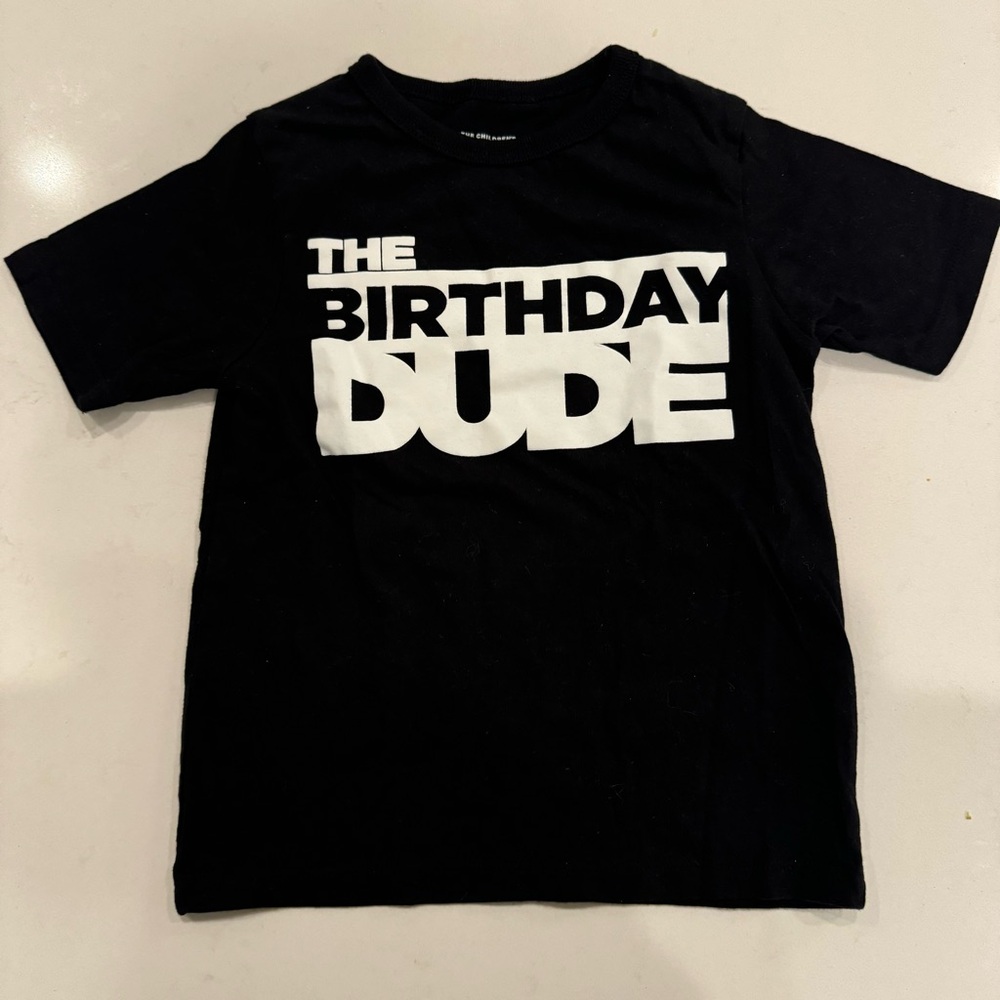 The Children's Place Black 'The Birthday Dude' T-Shirt